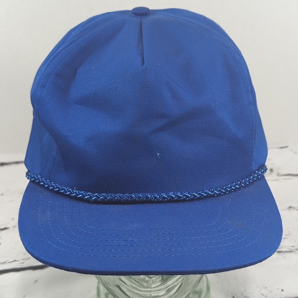 San Sun Vintage Blue Rope Front Hat Adjustable Ball Cap